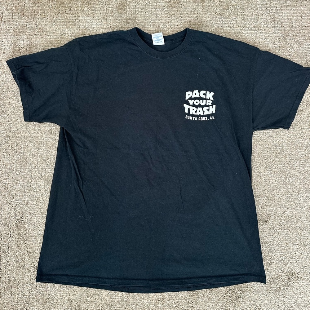 Pack Your Trash Black Tee